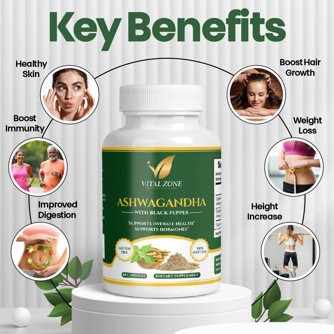 Vital Zone | Ashwagandha + Brain & Stress Support